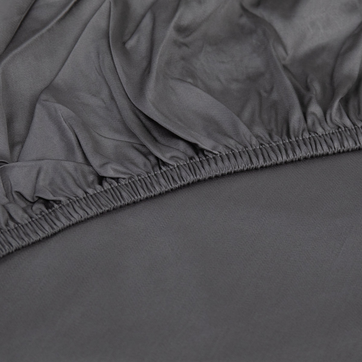 Stone Charcoal Fitted Sheet