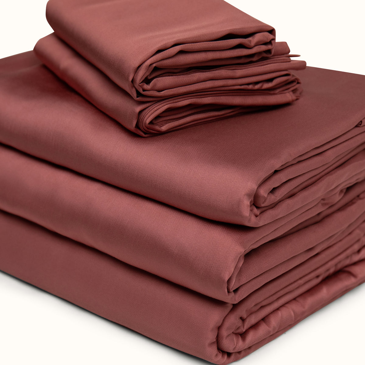 Clay Red Duvet Set